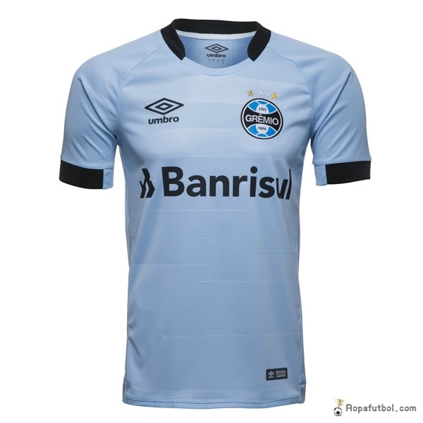 Camiseta Grêmio FBPA Replica Segunda Ropa 2017/18 Azul